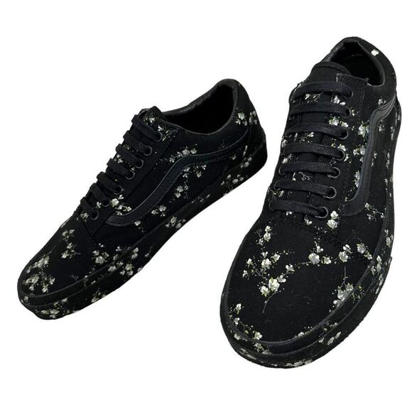 VANS Old Skool Midnight Floral Black Sneakers NWOT Men’s Size 8.5/Women’s Size 1 main image 6